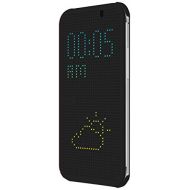HTC Dot View Case for HTC One (M8) - Retail Packaging - Warm Black/Dark Gray