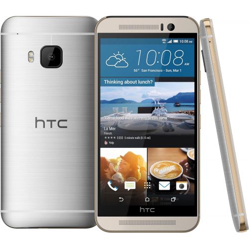 에이치티씨 HTC One M9+ Plus 32GB Gold on Silver, 5.2, GSM Unlocked International Model, No Warranty