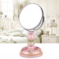 HTDZDX Resin Side Desk Cosmetic Mirror, Desktop Cosmetic Mirror, Table Dressing Mirror, Princess Mirror, Creative Beauty, Beauty Mirror