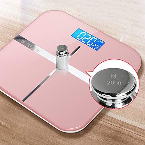  HTDZDX Electronic Scale Electronic Weight Scale Accurate Home Health Weighing Body Instrument Adult Weight Loss Scale Small Female Weighing Meter USB Charging (Color : Pink)