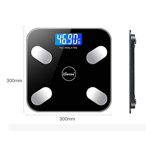  HTDZDX Electronic Scale Intelligent Body Fat Scale Electronic Scale Home Precision Men and Women Weight Scale Small Adult Body Weight Loss Weighing USB Charging (Color : Pink)