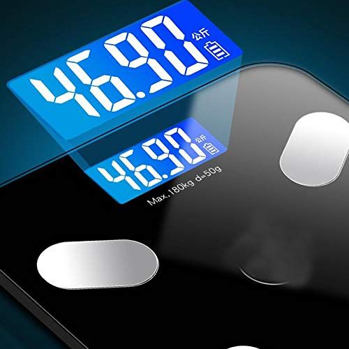  HTDZDX Electronic Scale Intelligent Body Fat Scale Electronic Scale Home Precision Men and Women Weight Scale Small Adult Body Weight Loss Weighing USB Charging (Color : Pink)