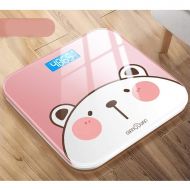 HTDZDX Electronic Scale Electronic Weight Scale Accurate Household Health Said Small Body Instrument Adult Weight Loss Body Fat Scale Compact Weighing Scale Female (Color : Pink)