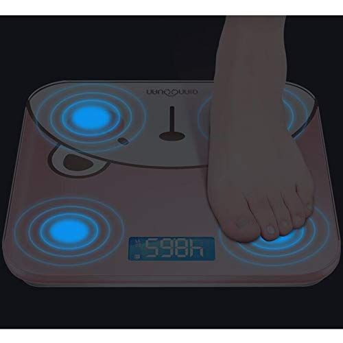  HTDZDX Electronic Scale Electronic Weight Scale Accurate Household Health Said Small Body Instrument Adult Weight Loss Body Fat Scale Compact Weighing Scale Female (Color : Pink)