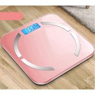 HTDZDX Electronic Scale Intelligent Body Fat Called Household Small Adult Precision Electronic Scales Compact Weight Scale Body Weight Loss Measurement Fat Female USB Charging (Col