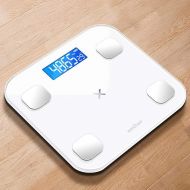 HTDZDX Electronic Scale Intelligent Body Fat Called Household Small Adult Precision Electronic Scales Cute Small Weight Scale (Color : White)