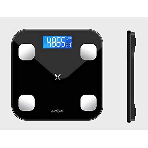  HTDZDX Electronic Scale Intelligent Body Fat Called Household Small Adult Precision Electronic Scales Cute Small Weight Scale (Color : White)