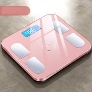 HTDZDX Electronic Scales Home Precision Electronic Weight Scale Adult Intelligent Body Fat Called Human Body Small Weight Loss Health Female Test Fat USB Charging (Color : Pink)