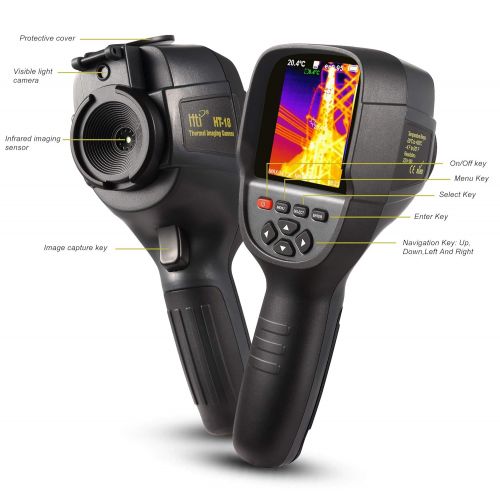  HTI@XT Instrument 220 x 160 IR Resolution Infrared Thermal Imager, Handheld 35200 Pixels Thermal Imaging Camera,Infrared Thermometer with 3.2 Color Display Screen