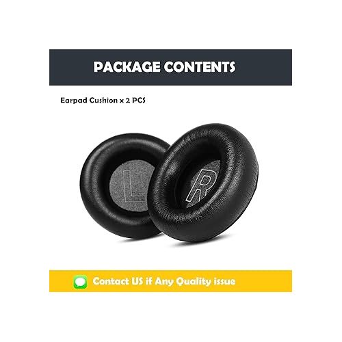  Earpads Replacement Cushion Compatible with B&O Beoplay H9 3rd Gen Headset (Not Compatible Beoplay H9) Lambskin Ear pads with Premium Sheepskin Leather&Memory Foam