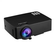HTLL Mini Video Projector Portable Multimedia Home Cinema 1200 Lumens LED Projector For Home Entertainment ,Party and Games support 1080p Laptop iPad iPhone Android Smartphone