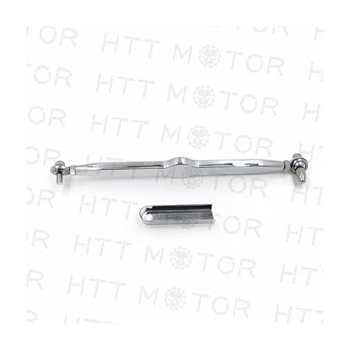  HTTMT MT288-014- Chrome Aluminum Skull Gear Shift Linkage Compatible with Harley CVO Electra Glide Fat Boy Heritage Softail Adjustable From 300mm~330mm