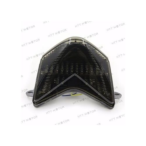  HTTMT MT038- SMOKE Tail Light Compatible with 2005 2006 Kawasaki Ninja ZX-6R/ZX636/ZX-6RR/ZX600/Z750S- 2006-2007 ZX-10R/ZX1000