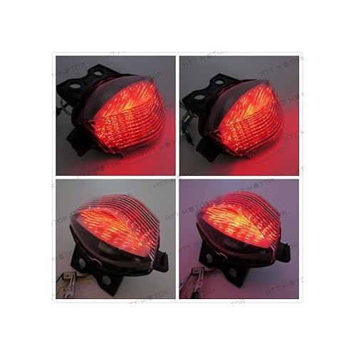  HTTMT MT036- Tail Brake Light Compatible with 2006-2008 Kawasaki Ninja 650R Ex650 Er-6F Smoke