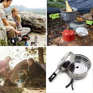 HTTMT Portable Outdoor Cookware Camping Hiking Picnic Cooking Bowl Pan Pot Set [Item Number: ET Cook001]