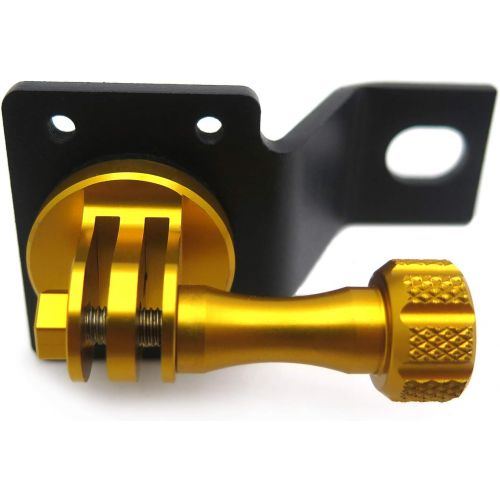  HTTMT- Motorcycle Rearview Mirror Camera Mount Bracket Holder Compatible With GoPro Hero 7/6/5/4 In Gold 8 Colors Available [P/N: GZSP-SP-015]