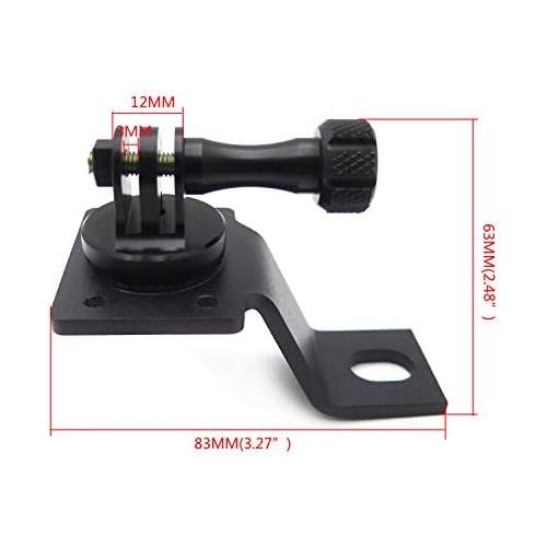  HTTMT- Motorcycle Rearview Mirror Camera Mount Bracket Holder Compatible With GoPro Hero 7/6/5/4 In Black 8 Colors Available [P/N: GZSP-SP-015]