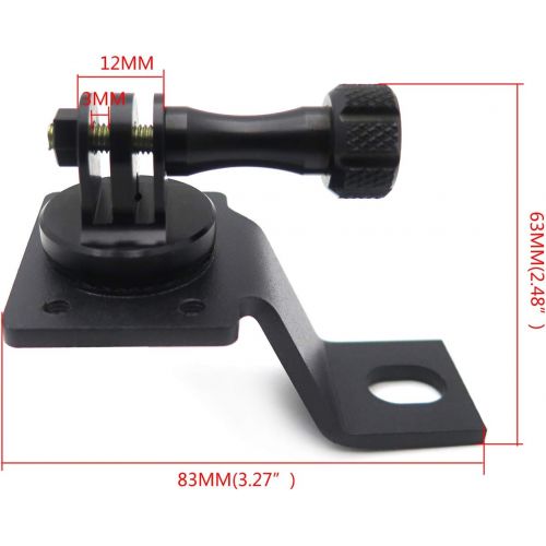  HTTMT- Motorcycle Rearview Mirror Camera Mount Bracket Holder Compatible With GoPro Hero 7/6/5/4 In Black 8 Colors Available [P/N: GZSP-SP-015]