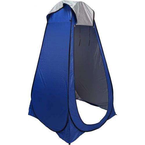  HTTMT- Pop Up Instant Tent Rain Shelter Privacy Tent Shower Toilet Bathroom Portable Changing Room for Beach Hiking Camping Outdoor Use in Blue (3 Colors Available) [P/N: ET-OUTDOO