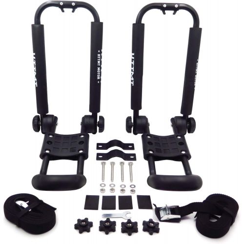  HTTMT XKMT-1 Pair Foldable Kayak (Style A) Carrier Boat Canoe Fold Rack Holder Snowboard J-Bar Roof Top Pair [B07KRRVVRP]