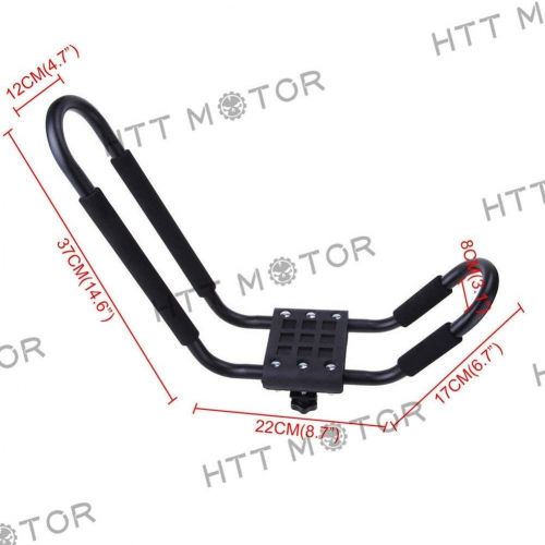  HTTMT Kayak-1(2P)- 2 Pairs Kayak Carrier Boat Ski Surf Snowboard Roof Mount Car Cross J-Bar Rack