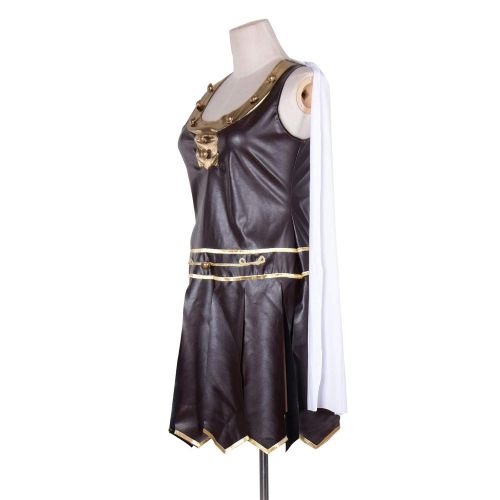  HUALIL Ladies Greek Xena Gladiator Warrior Princess Roman Spartan Women Adult Cosplay Costume