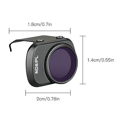  HUANRUOBAIHUO-HAT HUANRUOBAIHUO Filter CPL Polarizing Filters Adjustable ND Lens ND4 8 16 32 64 PL for DJI Mavic Mini Drone Camera Accessories (Color : ND8 16 32PL CPL)