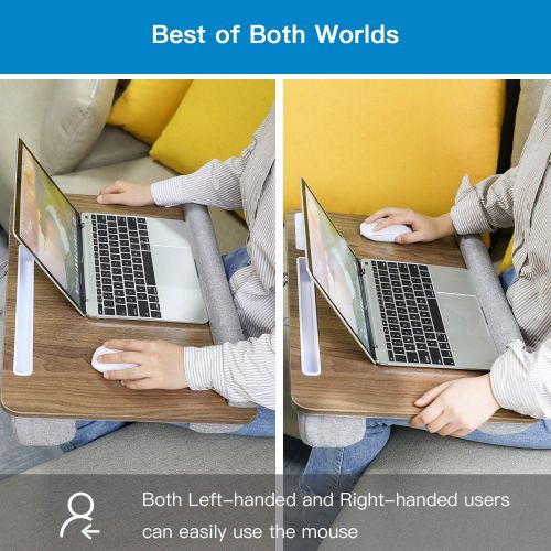  [아마존베스트]HUANUO Lap Desk - Fits up to 17 inches Laptop, Built in Wrist Pad for Notebook, Tablet, Laptop Stand with Tablet, Pen & Phone Holder