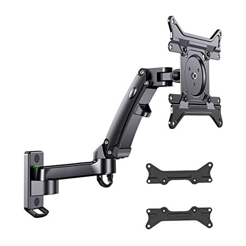  [아마존베스트]HUANUO 24-35 Inch LED LCD Monitor Wall Mount TV Wall Mount with Fully Movable Gas Spring Arm VESA 70/100/200 mm Load Capacity 3-12 kg