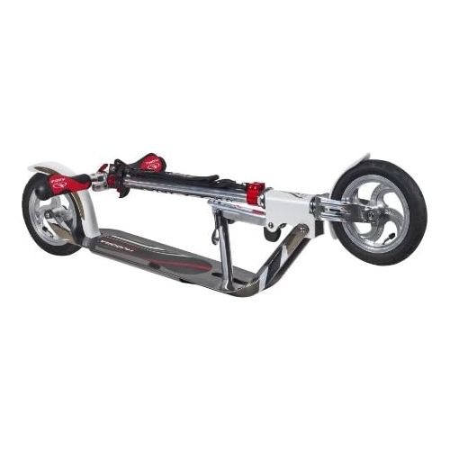  HUDORA 14005 BigWheel Air GS 205 Luftreifen Big Wheel Tret-Roller City Scooter, Silber/weiss, 1size