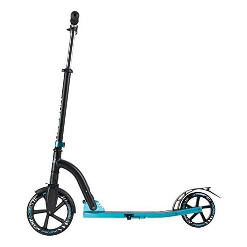  HUDORA Big Wheel Bold Cushion Tret-Roller mit Stossdampfung, tuerkis / schwarz, 14243