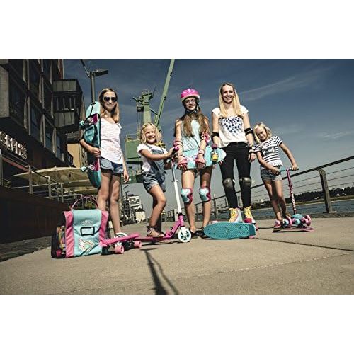  HUDORA Rollschuhe Kinder Madchen Skate Wonders, verstellbar, Roller-Skates, Disco-Roller