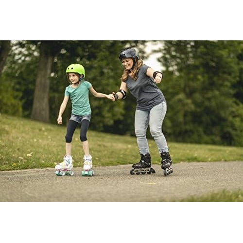  HUDORA Rollschuhe Kinder Madchen Skate Wonders, verstellbar, Roller-Skates, Disco-Roller