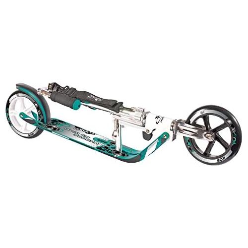  HUDORA 14751 BigWheel 205-Das Original mit RX Pro Technologie-Tret-Roller klappbar-City-Scooter, tuerkis