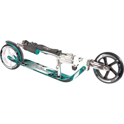  HUDORA 14751 BigWheel 205-Das Original mit RX Pro Technologie-Tret-Roller klappbar-City-Scooter, tuerkis