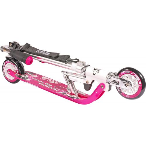  HUDORA Big Wheel Scooter 125 mm, Kinder Scooter - Kinder Roller, blau/gruen, 14753