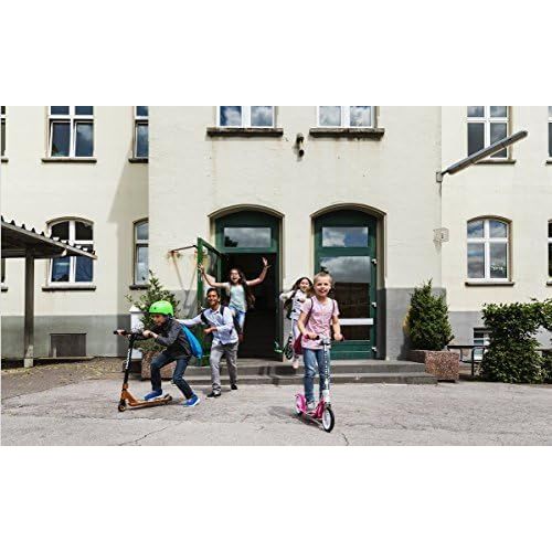  HUDORA 14764/01 BigWheel 205-Das Original mit RX Pro Technologie-Tret-Roller klappbar-City-Scooter, Magenta/Silber