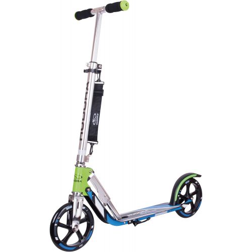 HUDORA 14750 BigWheel 205-Das Original mit RX Pro Technologie-Tret-Roller klappbar-City-Scooter, gruen/blau