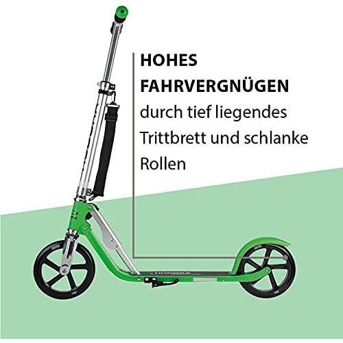  HUDORA 14751 BigWheel 205-Das Original mit RX Pro Technologie-Tret-Roller klappbar-City-Scooter, tuerkis