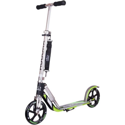  HUDORA 14695 Kick Scooters for Adults & Children Aged 10+, 2 Big PU Wheels 205 mm, Easily Fold & Carry