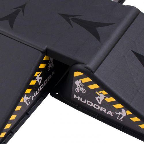  Hudora Unisexs Skater 5 Pieces Ramp Set, Black, One Size