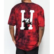 HUF X Felix the Cat Classic H Red Tie Dye T-Shirt