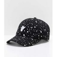 HUF Splattered Bleach Black Strapback Hat