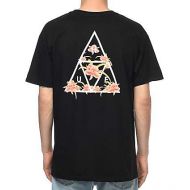 HUF Triple Triangle Floral Black T-Shirt
