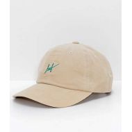 HUF Corduroy Script Sand Strapback Hat