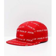 HUF Fuck It Volley Red 5 Panel Hat