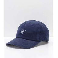 HUF Corduroy Script Midnight Strapback Hat