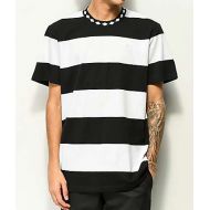 HUF Ace Stripe Black Knit T-Shirt