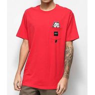 HUF x Felix The Cat Watching Pocket Red T-Shirt