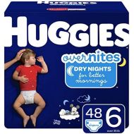 [아마존베스트]Huggies HUGGIES OverNites Diapers, Size 6, 48 ct., Overnight Diapers (Packaging May Vary)